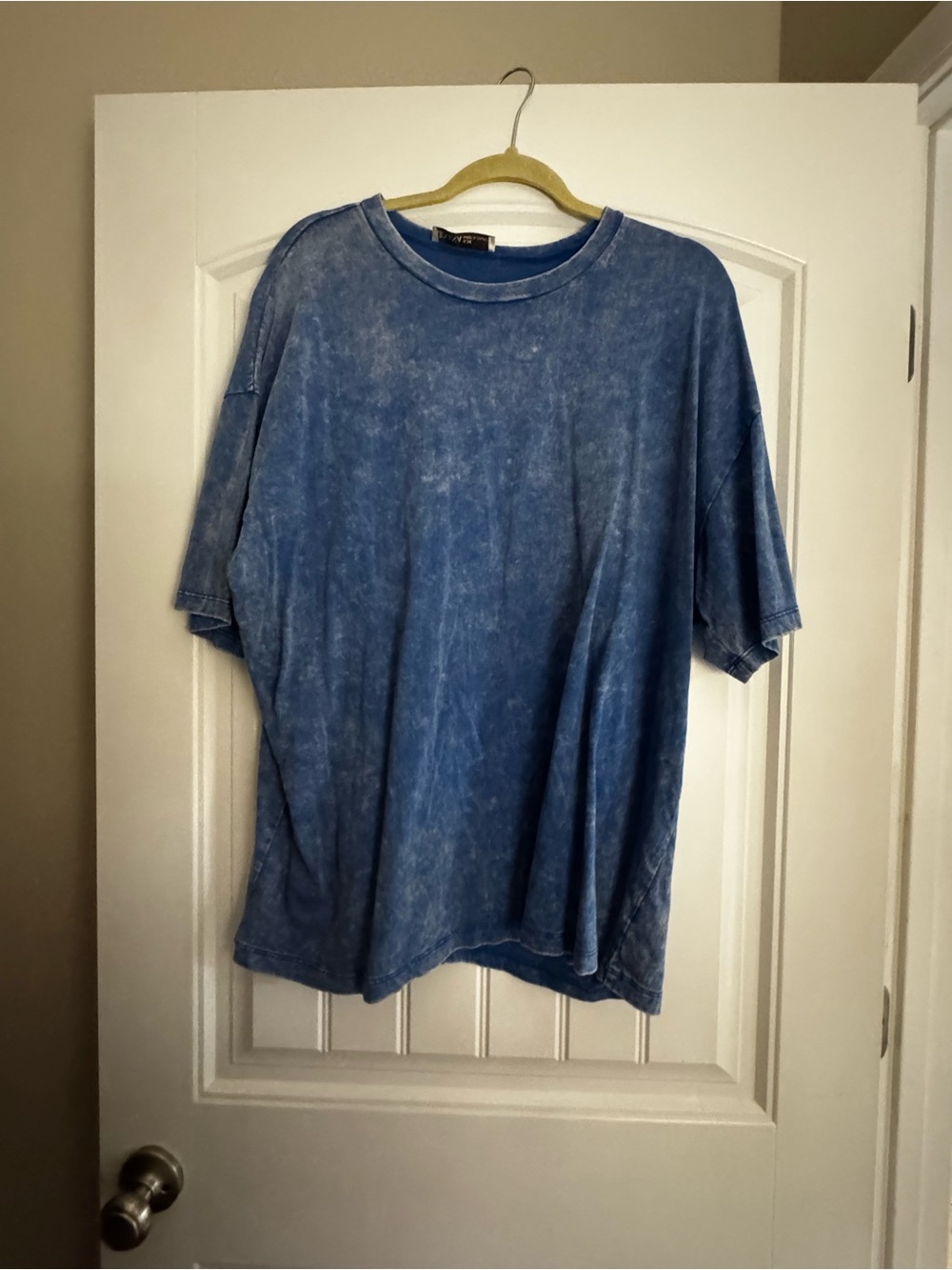 Acid Wash Blue Short-Sleeve T-Shirt